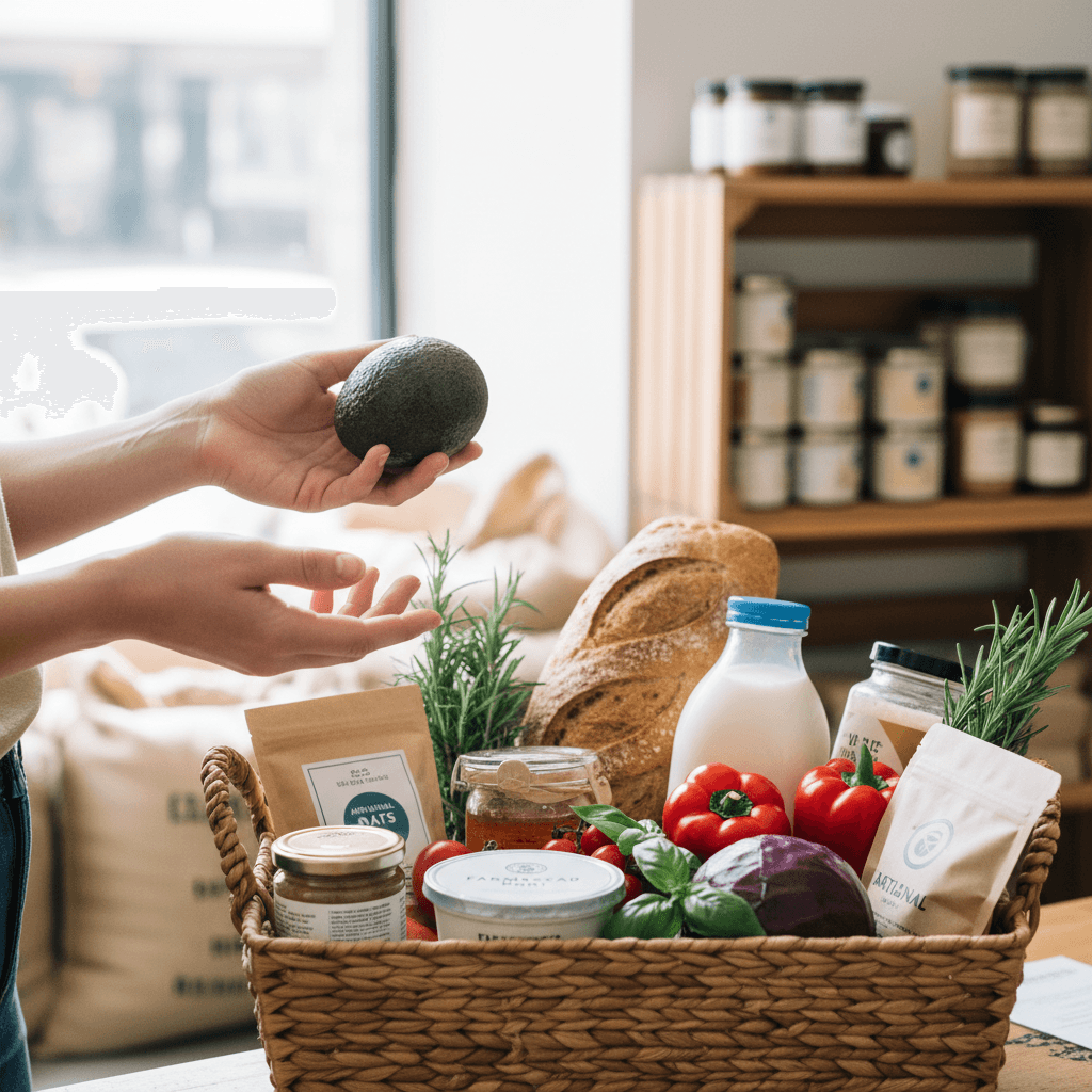 Shopping assistance at grocery store